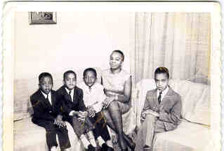 old school! Mom and brothers